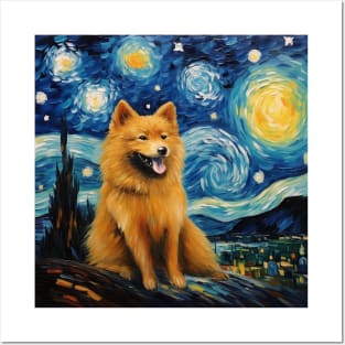 Finnish Spitz Painting Posters and Art